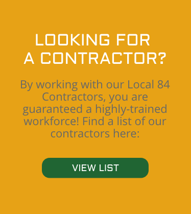 A advertisement poster on looking for a contractor